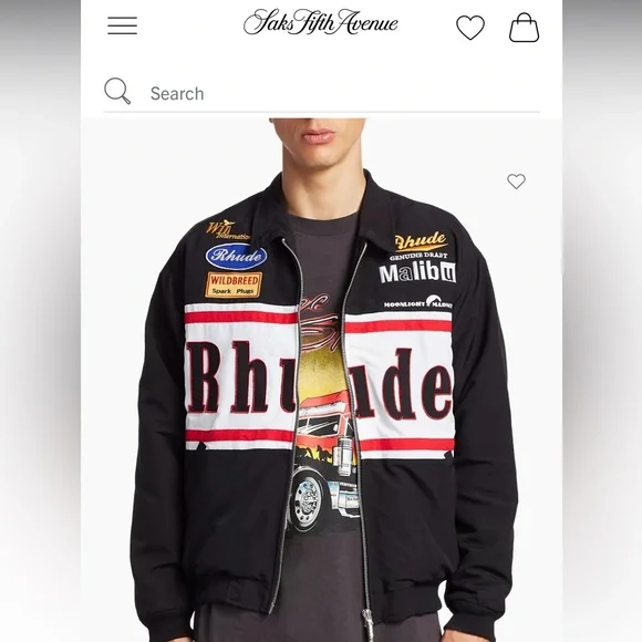 Rhude racing jacket brand new with tags - $1200+ value!